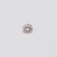 0.095 Carat Round Cut Fancy Light Orangy Pink Diamond