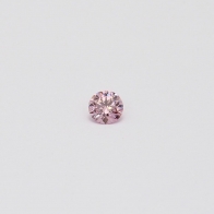 0.075 Carat round cut FPP Argyle pink diamond