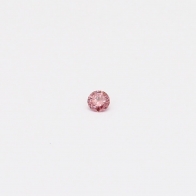 0.025 Carat round cut 2P Argyle pink diamond