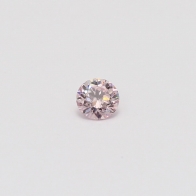0.18 Carat round cut 7P certified Argyle pink diamond