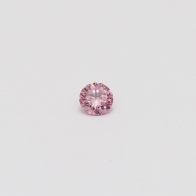 0.10 Carat round cut 5PP certified Argyle pink diamond