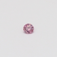 0.12 Carat round cut 5PP certified Argyle pink diamond