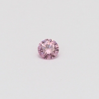 0.18 Carat round cut 5PP certified Argyle pink diamond