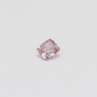 0.21 Carat cushion cut GIA certified pink diamond