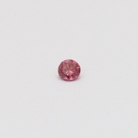 0.08 Carat round cut GIA certified fancy deep pink diamond