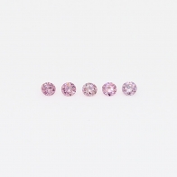0.05 Total carat parcel of round cut  Argyle pink diamonds