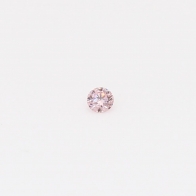 0.025 Carat round cut 6-7PR Argyle pink diamond