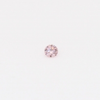 0.025 Carat round cut FP Argyle pink diamond