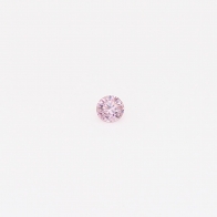 0.04 Carat round cut FPP Argyle pink diamond