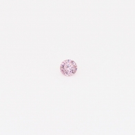 0.04 Carat round cut 6PP Argyle pink diamond