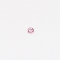 0.025 Carat round cut FIPP Argyle pink diamond