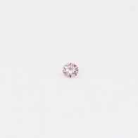 0.025 Carat round cut FPP Argyle pink diamond