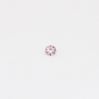 0.025 Carat round cut 6P/PP Argyle pink diamond