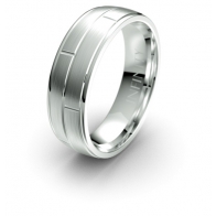 Blyton Brick Etched Elements Infinity Mens Ring