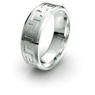 Horus Maze Etched Elements Infinity Mens Ring