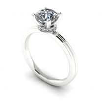 Adore contemporary solitaire diamond engagement ring