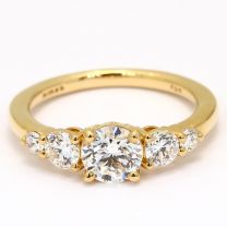 Whistler white diamond engagement ring