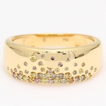 Rave rainbow diamond ring