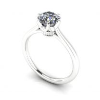 Swift contemporary solitaire diamond engagement ring