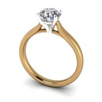 Endless cathedral solitaire diamond engagement ring