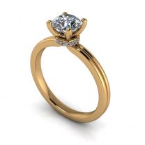 Adore contemporary solitaire diamond engagement ring