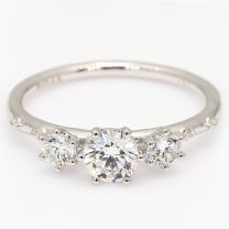 Palisade white diamond engagement ring