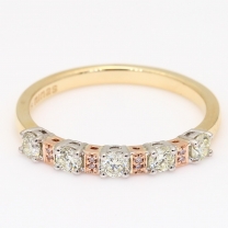 Gossamer Argyle pink and white diamond ring