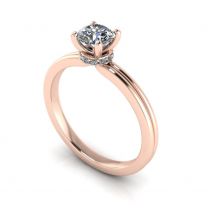 Adore contemporary solitaire diamond engagement ring