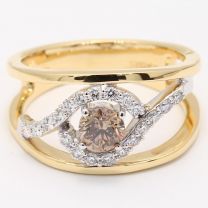 Lunar Champagne Diamond Dress Ring