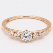 Aspen white diamond ring
