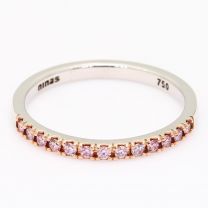 Bliss Argyle pink diamond stackable ring