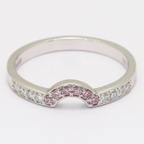 Jinora Argyle Pink and White Diamond Ring