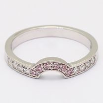 Jinora Argyle Pink and White Diamond Ring