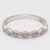 Hepburn Argyle Pink and White Diamond Art Deco Ring