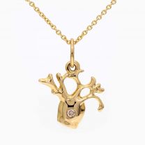 Baby Boab champagne diamond necklace