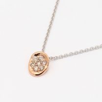Terra Champage Diamond Cluster Necklace