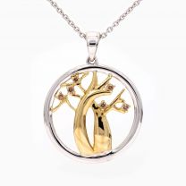 Life Boab champagne diamond necklace
