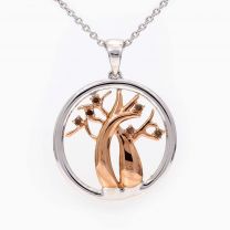 Life Boab champagne diamond necklace