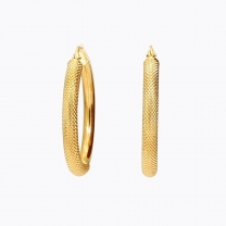 Genie 20mm classic gold hoop earrings