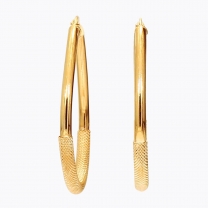 Genie classic gold hoop earrings