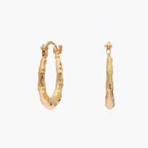 Olivia oval hoop earrings