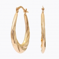 Stassie oval hoop earrings
