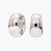 Chantelle 15mm dome huggie hoop earrings