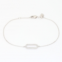 Viola white diamond bracelet