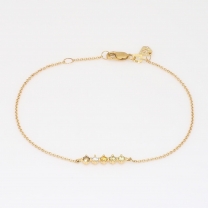 Celestial round-cut rainbow-coloured diamond bracelet