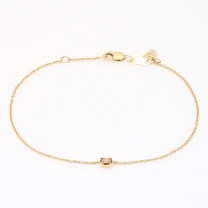 Sparkling oval-cut champagne diamond bracelet