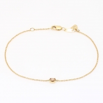 Sparkling oval cut champagne diamond bracelet