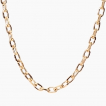 Insta 50 cm 9 karat yellow gold paperclip chain