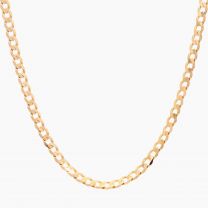 45cm 9 karat yellow gold open curb link chain