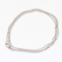 55cm 9 Karat Diamond Cut Curb Chain